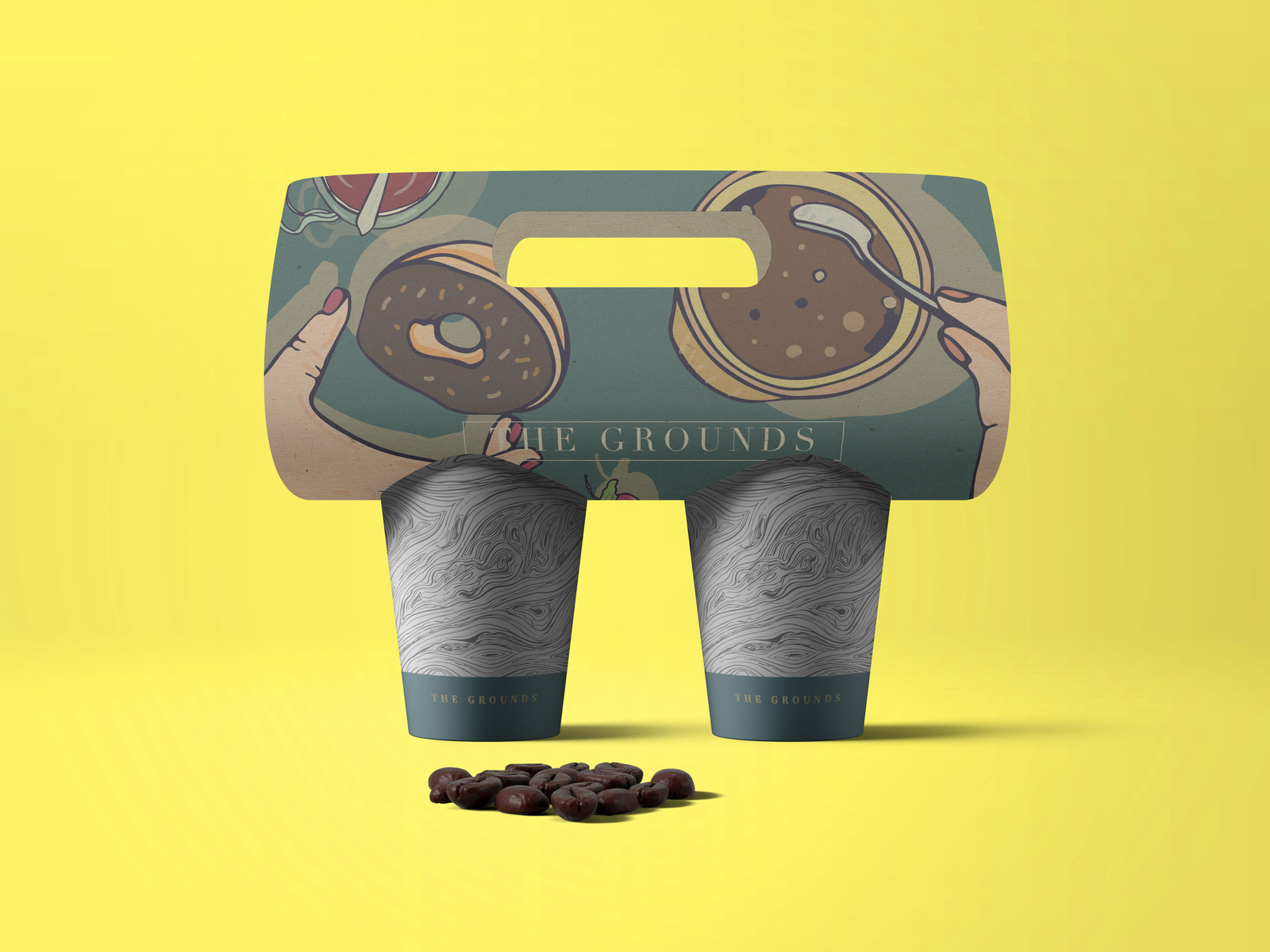 The Grounds Coffee Packaging by Juniper on Dribbble
