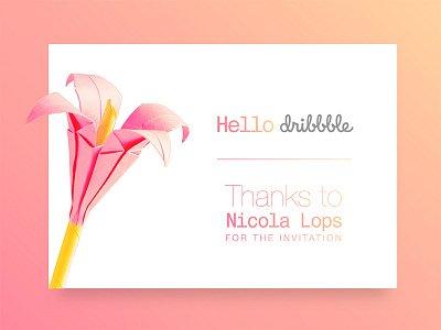 Invitation - Thank you card