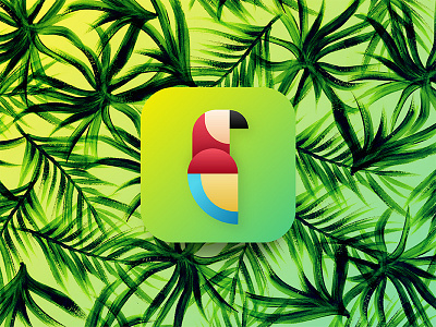 Daily UI - Day #5 App Icon app branding daily100 dailyui graphic icon interface parrot tropics ui ux