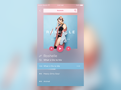 Daily UI - Day #9 Music Player daily100 dailyui graphic interface music page player ui user ux