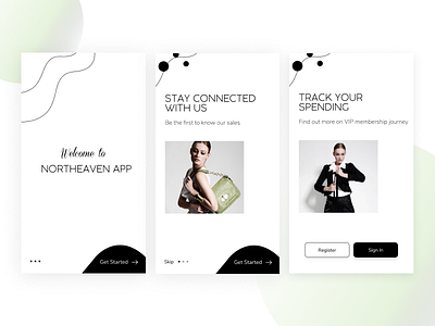 Onboarding Fashion UI Minimalist concept design fashion fashion app minimalist onboarding ui user experience user interface