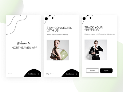 Onboarding Fashion UI Minimalist