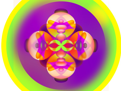 Bubbly Mandala abstract bubble color colour design illustration illustrator lettering mandala photoshop vector
