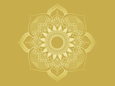 Mandala gold illustrator line mandala pattern