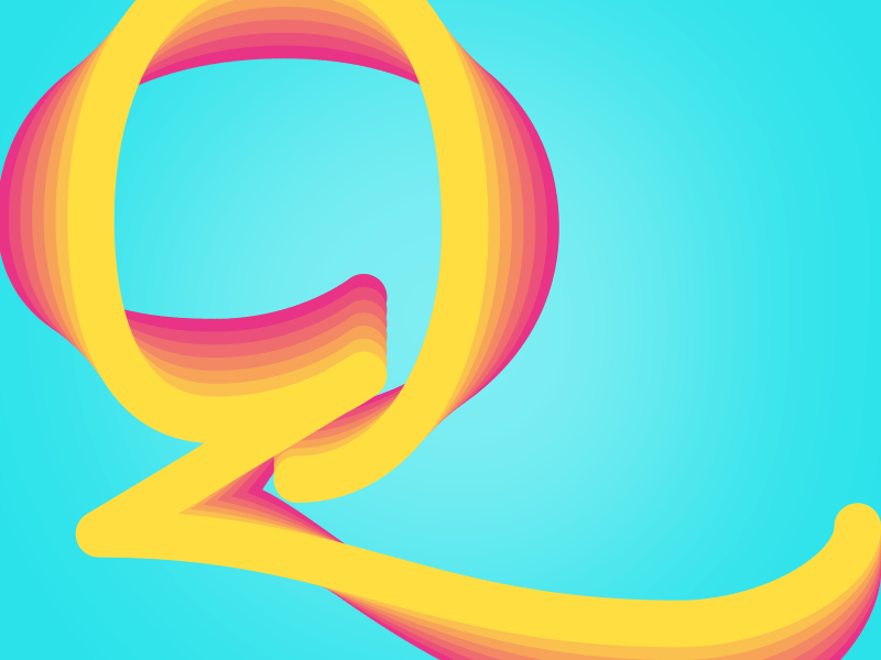 Q or R? blend gif letter q question r test type