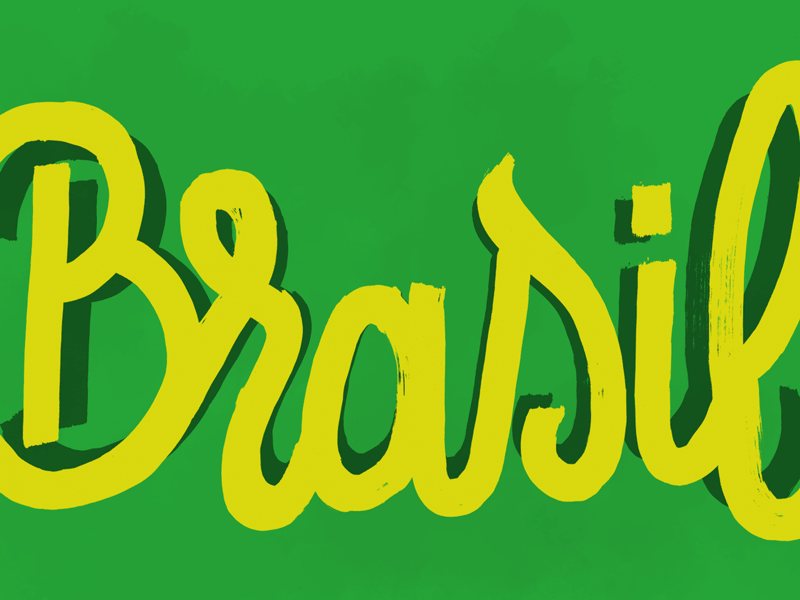 Brasil america brasil brazil brush calligraphy gif hand made lettering