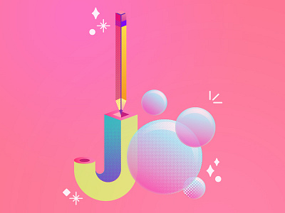 Illustrated Alphabet | B abstract alphabet b bubble illustration letter lettering pencil