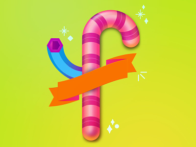 Illustrated Alphabet | F abstract alphabet candy f illustration letter lettering