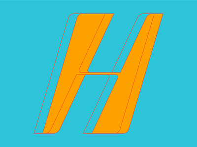 Type Fighter 2019 | Letter H illustration illustrator letter lettering photoshop shape stretch type vector