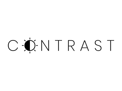 Contrast contrast creative design typography