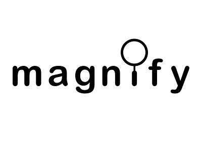 Magnify creative design logo magnify typography