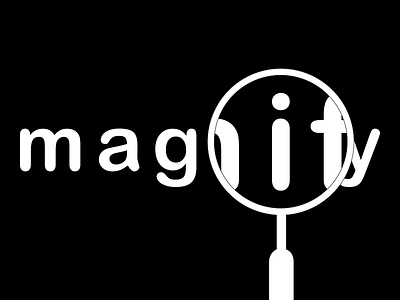 Magnify ver 2 creative design logo magnify typography
