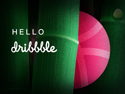 Hello dribbble! hello hello dribble icon illustration logo typography ux vector