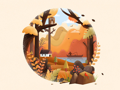 Forest Travel - Autumn by F-FAN. for DKP on Dribbble