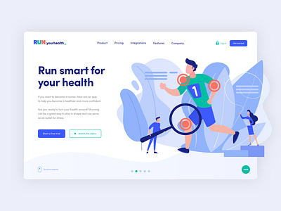 RUN - landing page