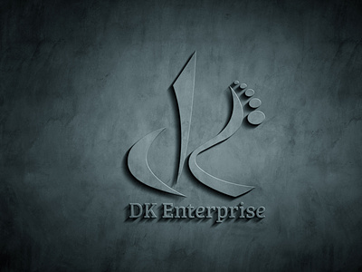 DK Logo branding design illustration logo