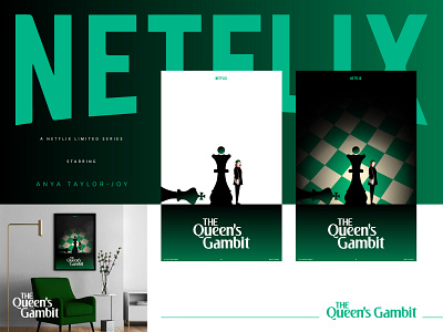 The Queen's Gambit bangladesh branding design illustration logo minimal poster queens gambit typography