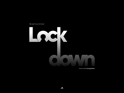 Lockdown black black white branding covid covid19 dhaka illustraion ja lockdown logo logos minimal negative positive thejoyabraham typography vaccine