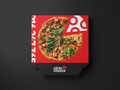 Packaging Concept — Pizza Bazaar 🍕 bangladesh brand brand identity branding branding design design dhaka illustration ja logo minimal packaging pizza pizza logo thejoyabraham ui vector