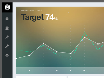 Work in progress - Dashboard chart flat flat ui graph info graphic ria simple timeline ui user interface