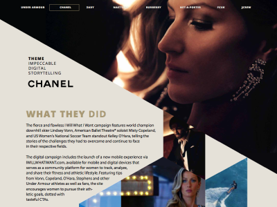 High Fashion Content diagonal fashion interactive ui design website