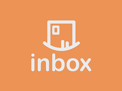 Inbox inbox letter logo shipping agency
