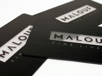 Plastic business cards