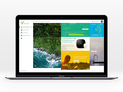 Viridian User Account Dashboard app dashboard sustainability ui ux