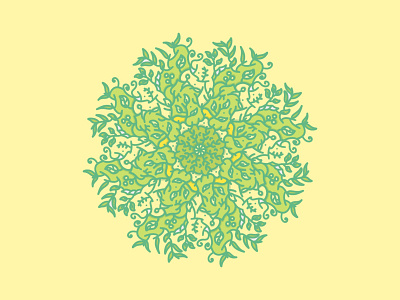 Mandala Leaf background design illustration leaf mandalas vector