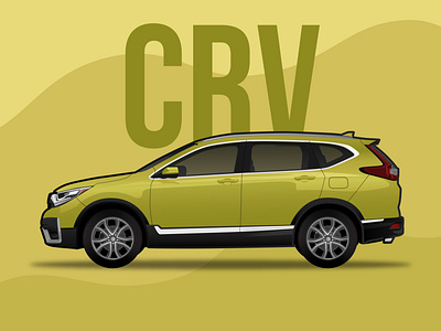 Honda CRV Illustration car design graphic design illustration vector