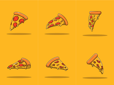 Pizza Vector Set Illustration vector pattern