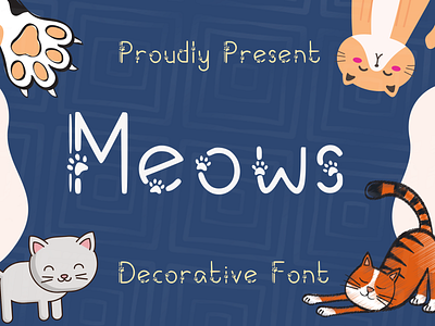 Meows Decorative Font