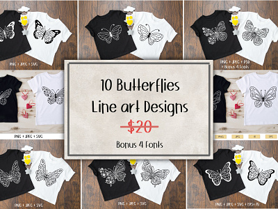 Butterfly line art Design butterfly design graphic design illustration line art svg design t shirt tshirts design vector