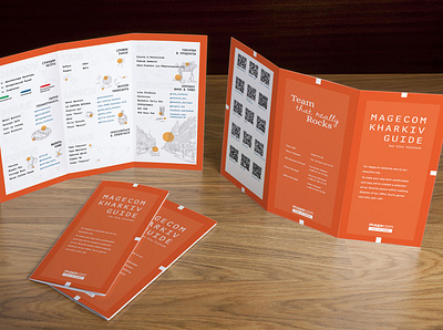 Magecom Kharkiv Guide brand identity branding design graphic print
