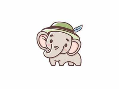 Baby elephant logo