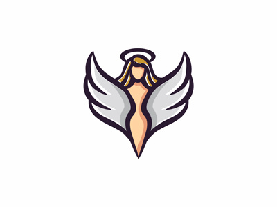 Angel woman logo