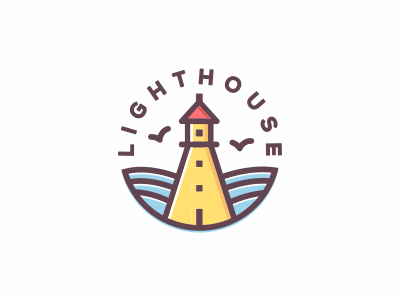 Lighthouse logo lighthouse lighthouse logo ocean logo sea logo