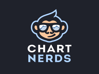 Chart Nerds logo chart logo geek logo metric logo monkey logo nerd logo