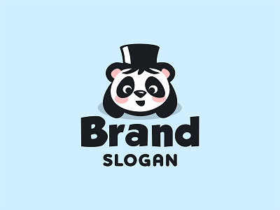 Panda logo cute panda logo panda geek logo panda gentleman logo panda logo panda wizard logo wizard logo