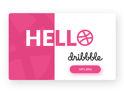 Hello Dribbble! debut dribbbble first shot hello