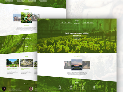 Design For Garden Company design freelance garden graphic graphicdesign layout service ui ux web web design website