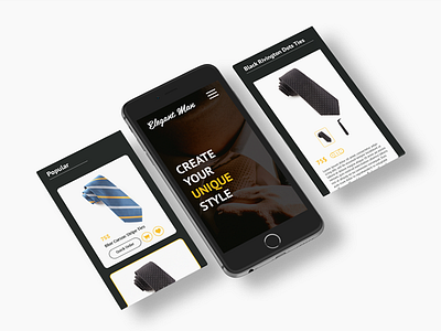 Elegant Man E-commerce Design Concept design e commerce ecommerce elegance layout man shop ui web website