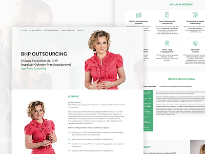 One Page For Health and Safety Inspector design freelance graphic graphicdesign layout minimal one page ui ux web web design website