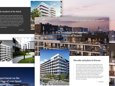 Website Design For Residential In Warsaw design freelance graphic graphicdesign layout minimal residential ui ui design ux web design website