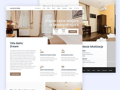 Website Design For Holiday Resort design freelance layout minimal residential ui ui design ux web design website