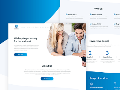 Compensations Group Onepage Design