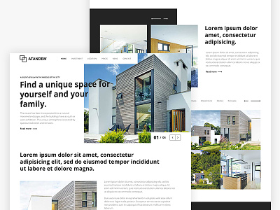 Property Development Website Design design freelance landing layout minimal ui ui design ux web design website
