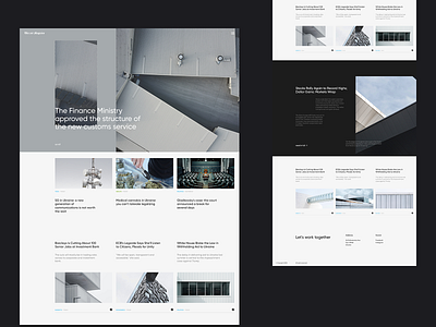 UKR.NET — News clean design editorial design landing page layout minimal minimalist modern news typography ui ux web