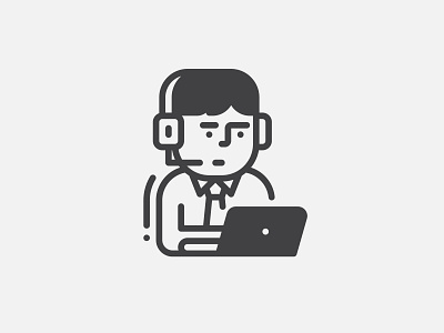 Consultant Icon. communication consultant consulting design icon illustration logo ui ux vector