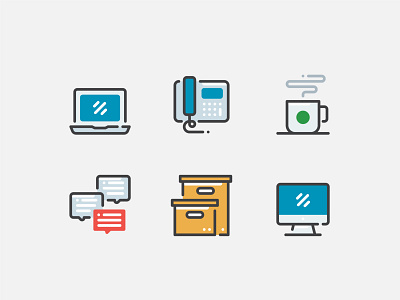 Office Icon Set. app branding design icon icon design icon set iconography icons iconset illustration logo office ui ux vector